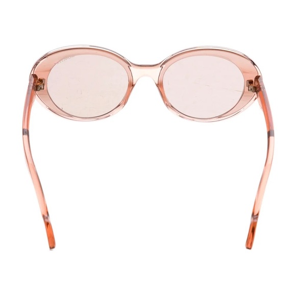 MONCLER PINK TRANSPARENT MIRRORED OVAL SUNGLASSES ML 0142 main image 2
